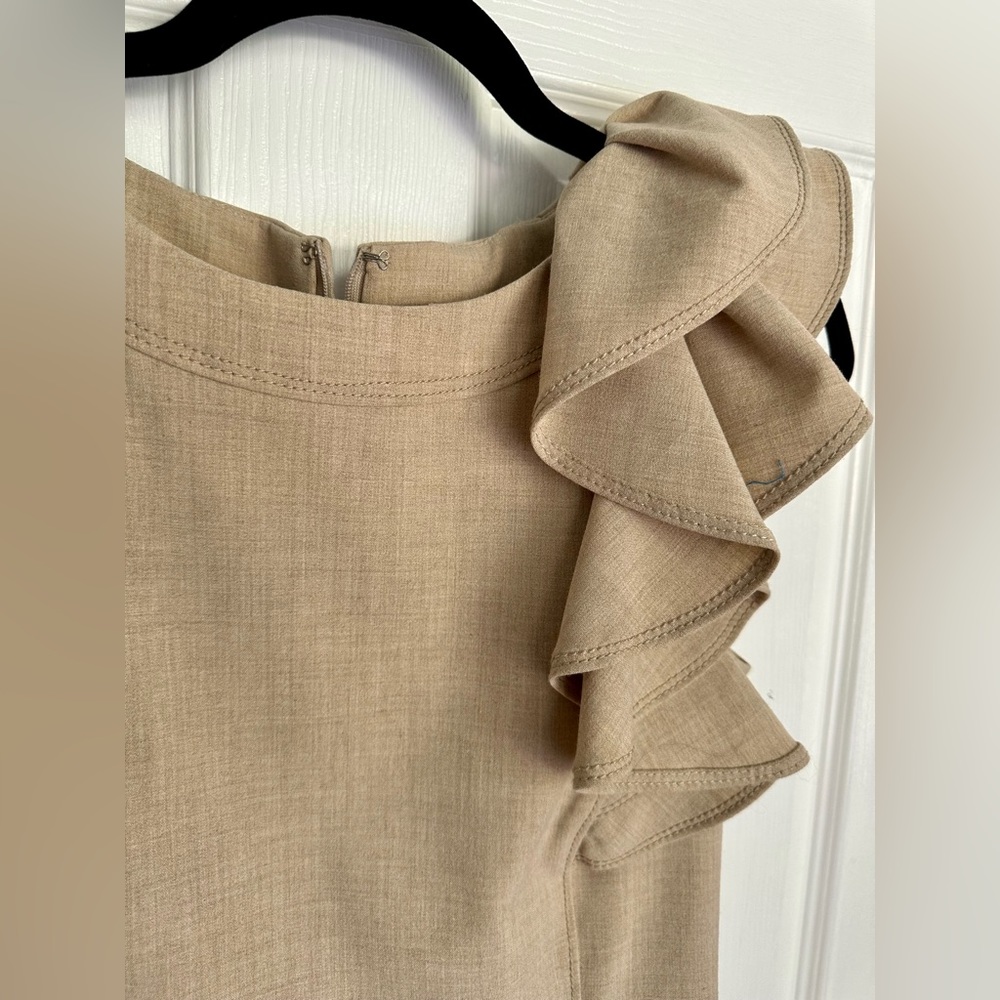 Calvin Klein Ruffle Shoulder Dress - Picture 2 of 6